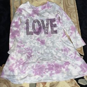 Mignone Tie Dye Love Dress-3t